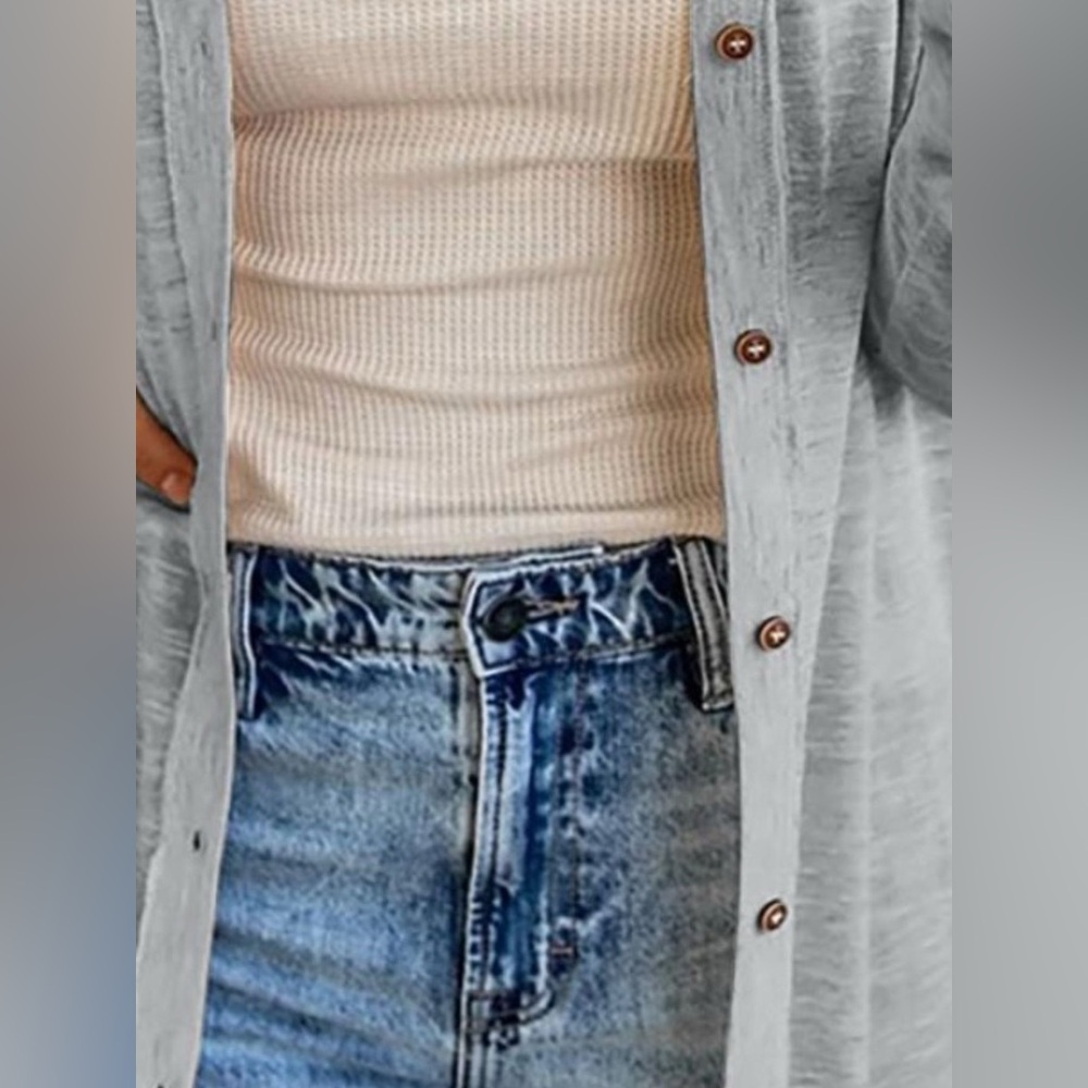 Lightweight Button-Down Cardigan - Picture 12 of 12
